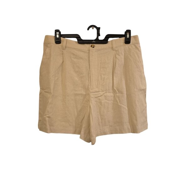 NWT Time and Tru Women’s Beige Linen Blend Shorts Size XL (16-18) 5” Inseam - Picture 2 of 5